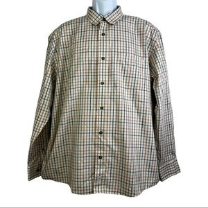 Cabela’s Men Casual Shirt Brown/Tan Buttons Front Sz XL